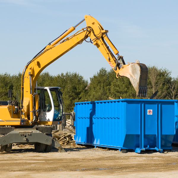 how does a residential dumpster rental service work in Huntertown